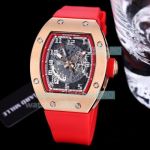 Replica Richard Mille RM010 Automatic Skeleton Dial Rose Gold Watch